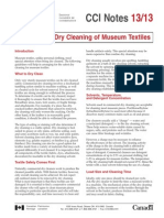 Commercial Dry Cleaning of Museum Textiles