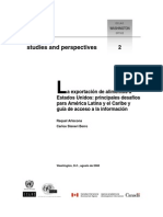 Exportaciones de Alimentos a EEUU