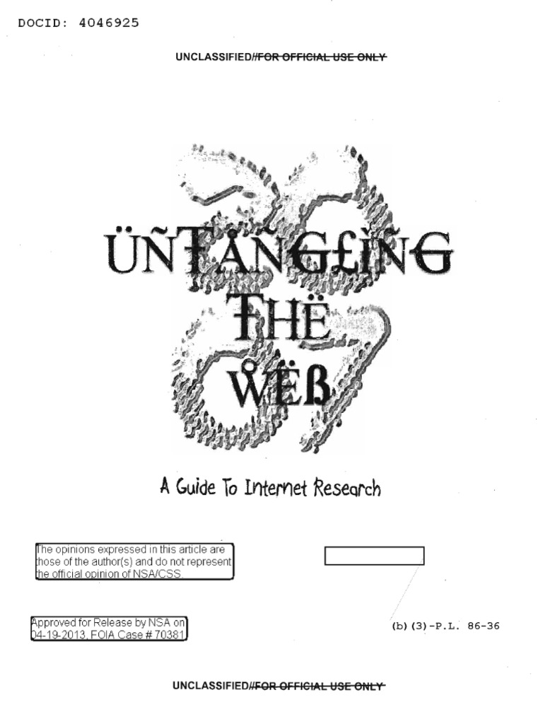 Untangling The Web A Guide To Internet Research Web 2 0 Web Search Engine