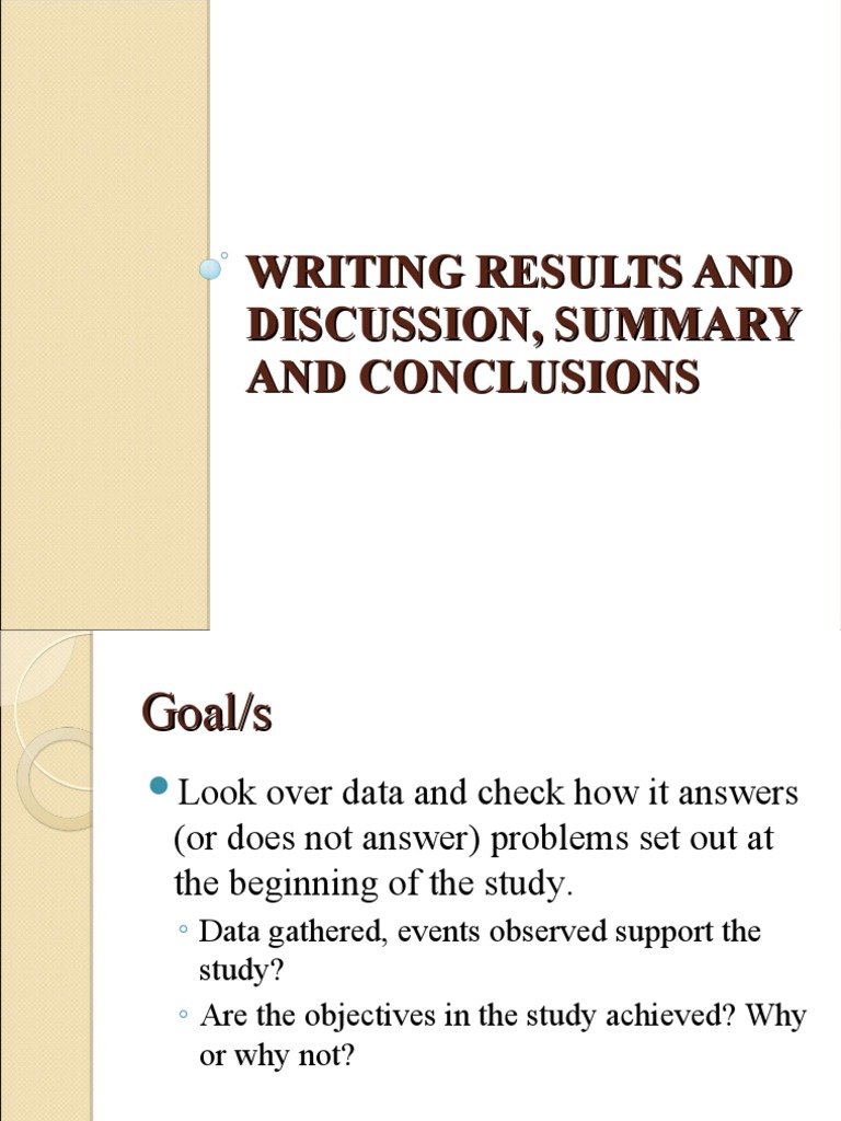 Writing Results and Discussion in Research | PDF | Science ...