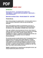 Entrevista com NUNO COBRA - Rev Saúde 235 - Educação Física - Preparador físico e mental