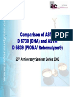 Comparison of ASTM D 6730 (DHA) and ASTM D 6839
