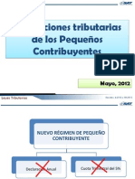 Obligaciones Tributarias de Los Pequeños Contribuyentes