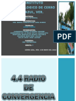 4.4 Radio de Convergencia