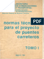 SCT - Normas Técnicas para El Proyecto de Puentes Carreteros Tomo I