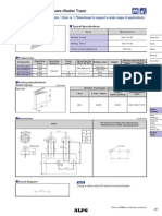 7.8mm Square (Radial Type) : Varieties of 1mm, 1.2mm or 1.75mm-Travel To Support A Wide Range of Applications