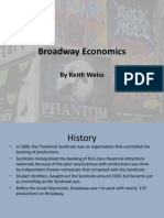 Broadway Economics Powerpoint Presentation