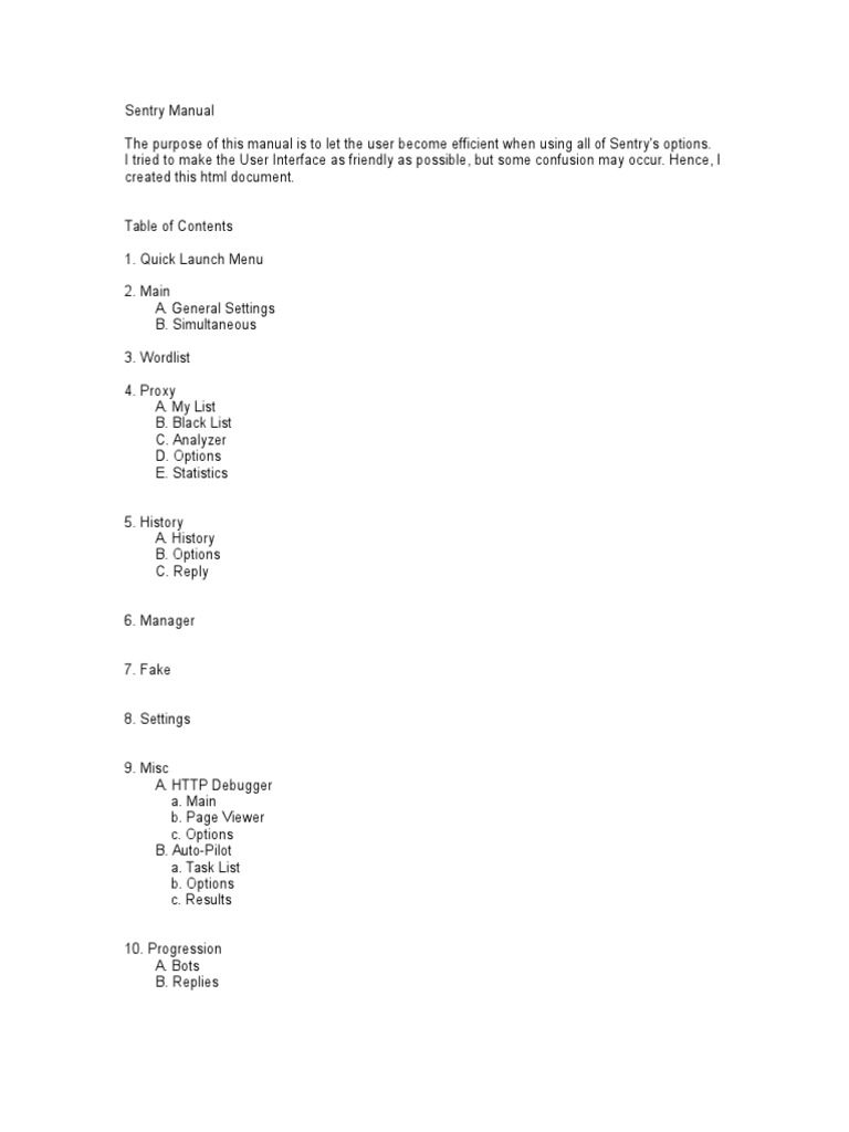 Sentry MBA User Manual Guide | PDF | Http Cookie | Hypertext Transfer ...