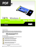 Download Linksys Wireless G  Notebook Adapter by T SN23716989 doc pdf