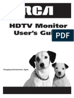 HDTV Monitor User's Guide: Important Information