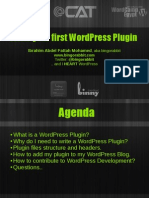 Write Your First Wordpress Plugin: Ibrahim Abdel Fattah Mohamed