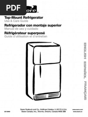 Kenmore Coldspot 10670167990 Manual Refrigerator Building Engineering