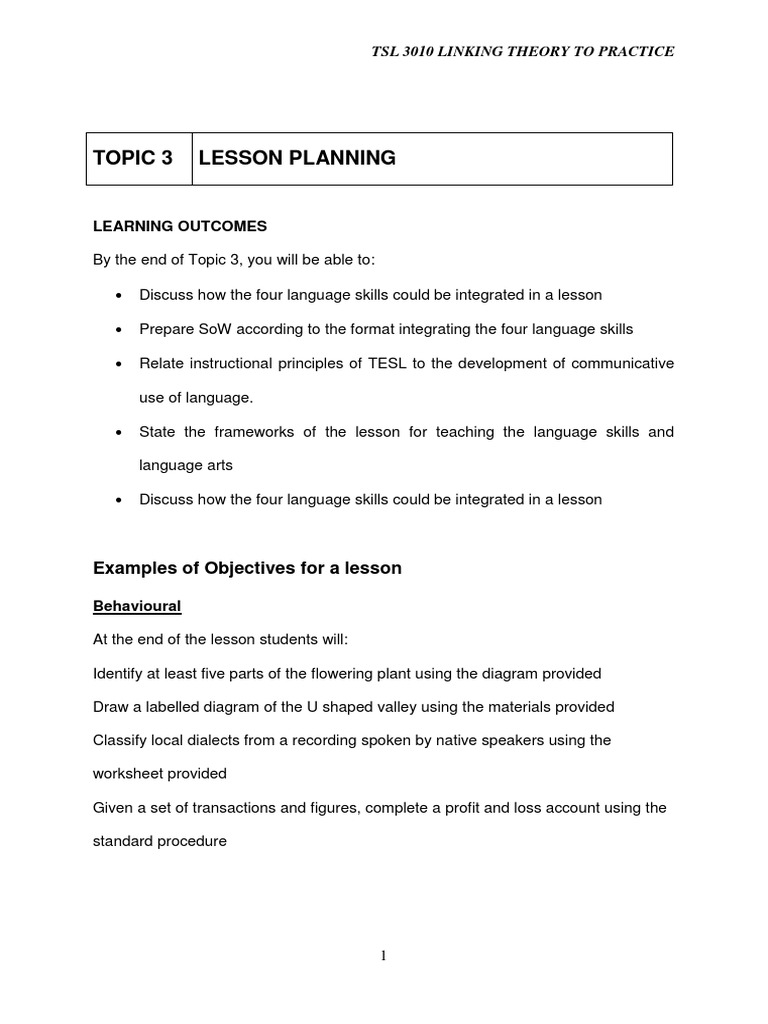 Effective Lesson Planning Strategies | PDF | Teachers | Instructional ...