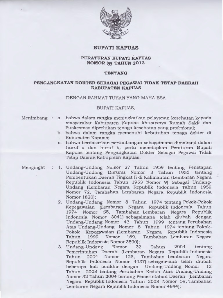 Contoh Sk Honorer Tenaga Kesehatan Dunia Sosial