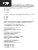 EXERCICIOS CONCURSEIROS