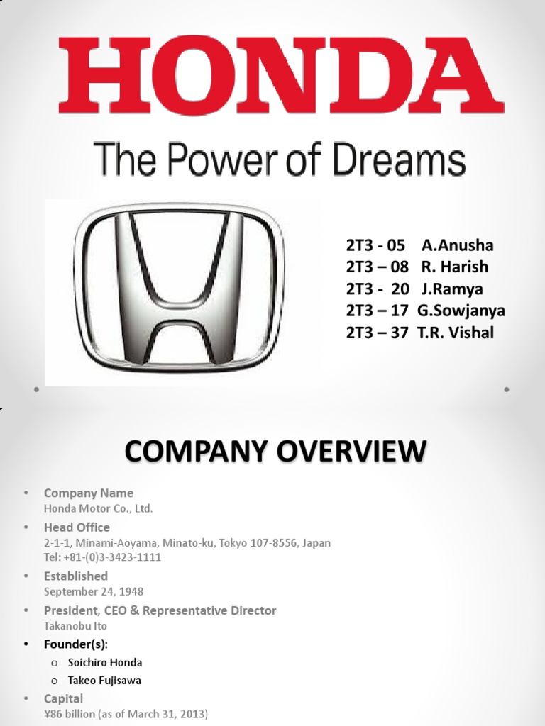 Honda  PDF  Honda  Dependent And Independent Variables