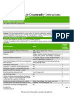 Product End-of-Life Disassembly Instructions