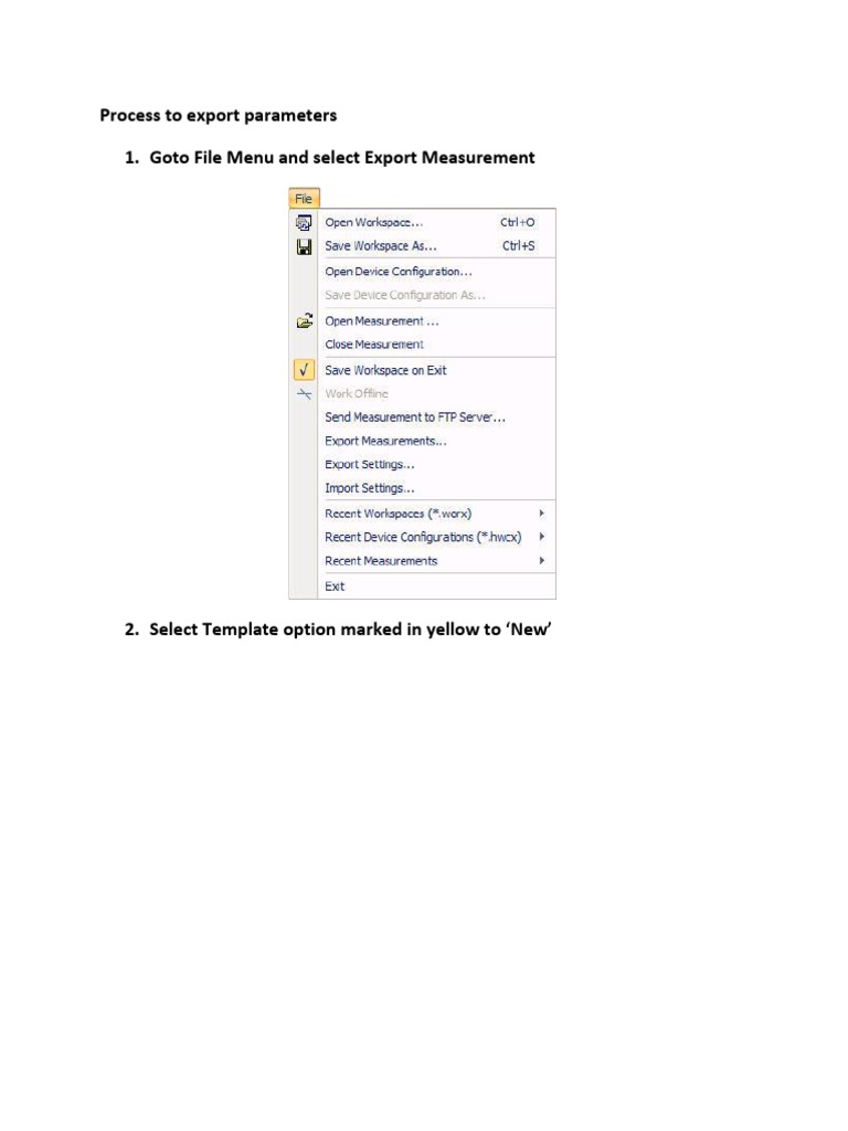 Process To Export Parameters | PDF | Business | Computers