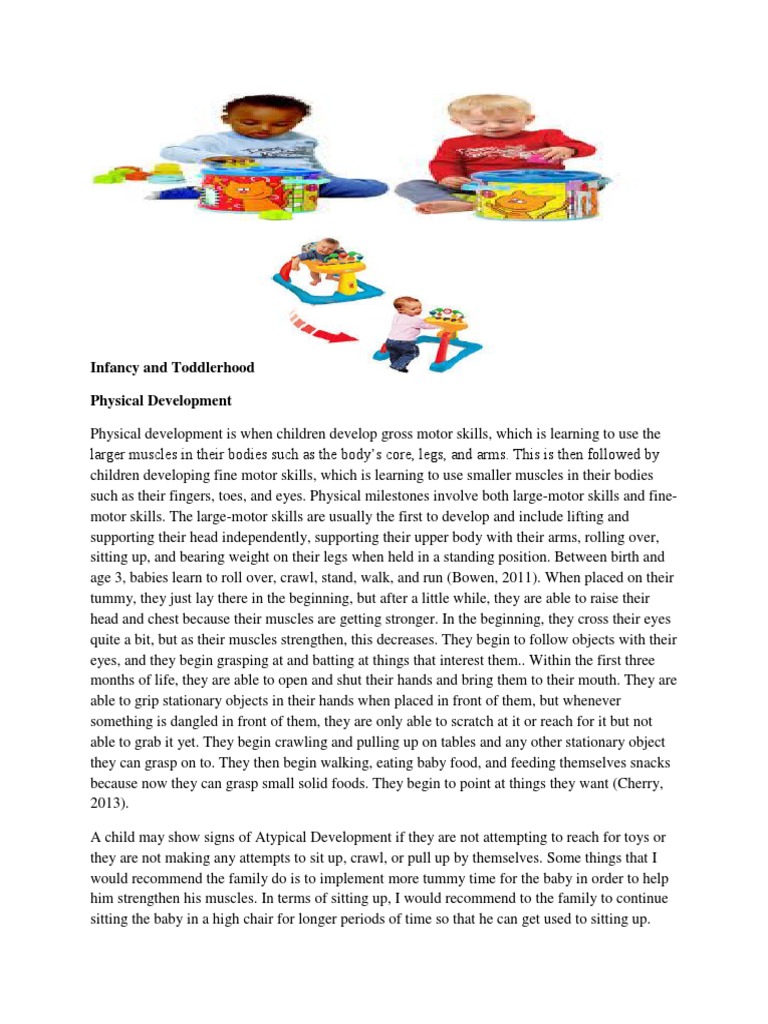 Infancy and Toddlerhood Factsheet Ece497 Final | PDF | Language ...