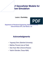 Upscaling of Geocellular Models For Flow Simulation: Louis J. Durlofsky