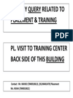For Any Query Related To Placement & Training: Building