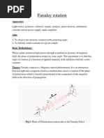 Faraday Rotation Lab Manual