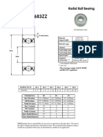 Part Number: 683ZZ: SMB Bearings Radial Ball Bearing