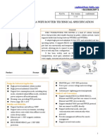 f3b32 Wcdma&Wcdma Wifi Router Specification