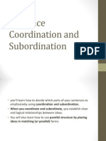 Coordination and Subordination