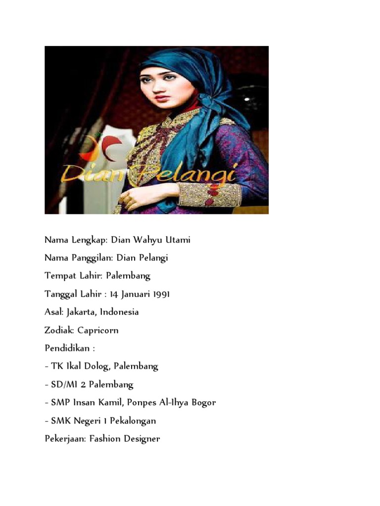 Dian Pelangi Biografi