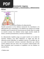 Los Chakras y La Alimentación