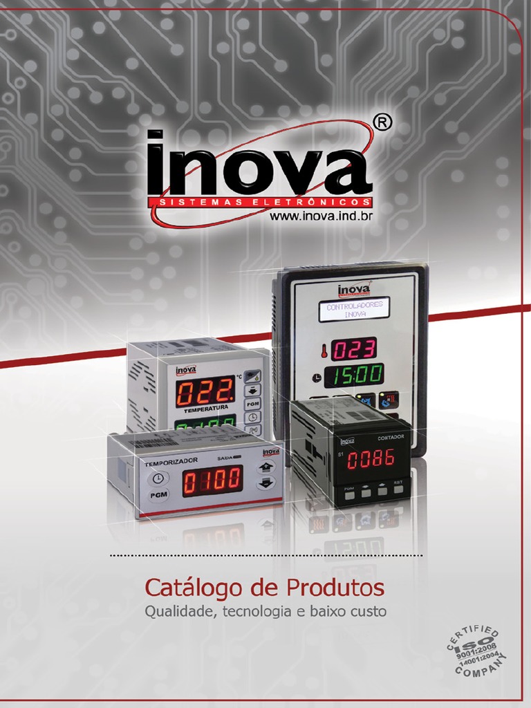 Inova: Controladores Eletrônicos Industriais | PDF | Termostato ...