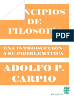Principios de Filosofia, Adolfo P. Carpio
