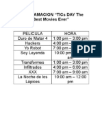 PROGRAMACION "TICs DAY The Best Movies Ever"