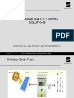 KirloskarSolarPumpPresentationforAfricaConclave - AjayShirodkar