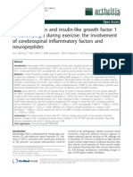 Changes in Pain and Insulin-like Growth Factor 1 in FM During Exercise Cerebrospinal Inflamatory Factors Andneuropeptides_Bjersing_Arthritis_2012