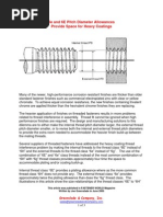ISO Metric Thread Dimensions | PDF | Screw | Mechanical Engineering