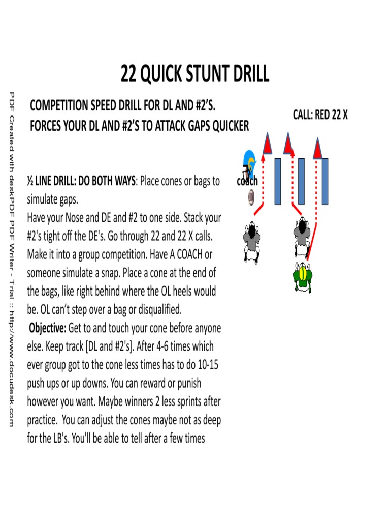 22 Quick Stunt Drill | PDF | Teaching Methods & Materials