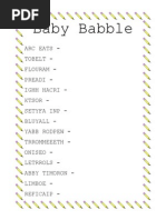 Baby Babble