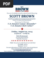 Scott Brown Fundraiser