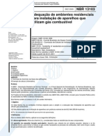 NBR 13103 de 1999 - Residências à Gás Combustível (1)