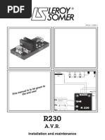 R230 Manual Macfarlane Generators