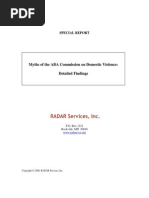 Radar Report Myths of ABA Commission On DV Detailed