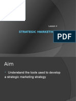 Strategic Marketing: Lesson 4