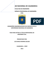 Tesis-Desempeño Sismorresistente Del Edificio 4J de La Universidad Nacional de Cajamarca PDF
