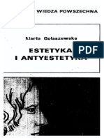 Maria Gołaszewska - Estetyka I Antyestetyka