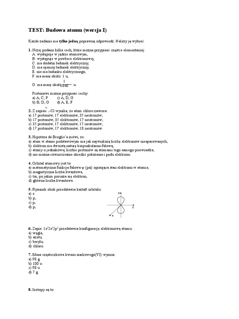 To Jest Chemia 1 Sprawdziany Pdf