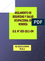 Reglamento de Seguridad y Salud Ocupacional en Mineria Ds 055-2010-Em