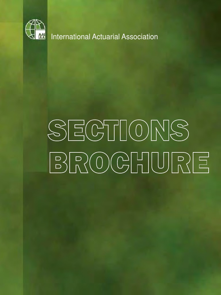 Sections (IAA) | PDF | Enterprise Risk Management | Actuary