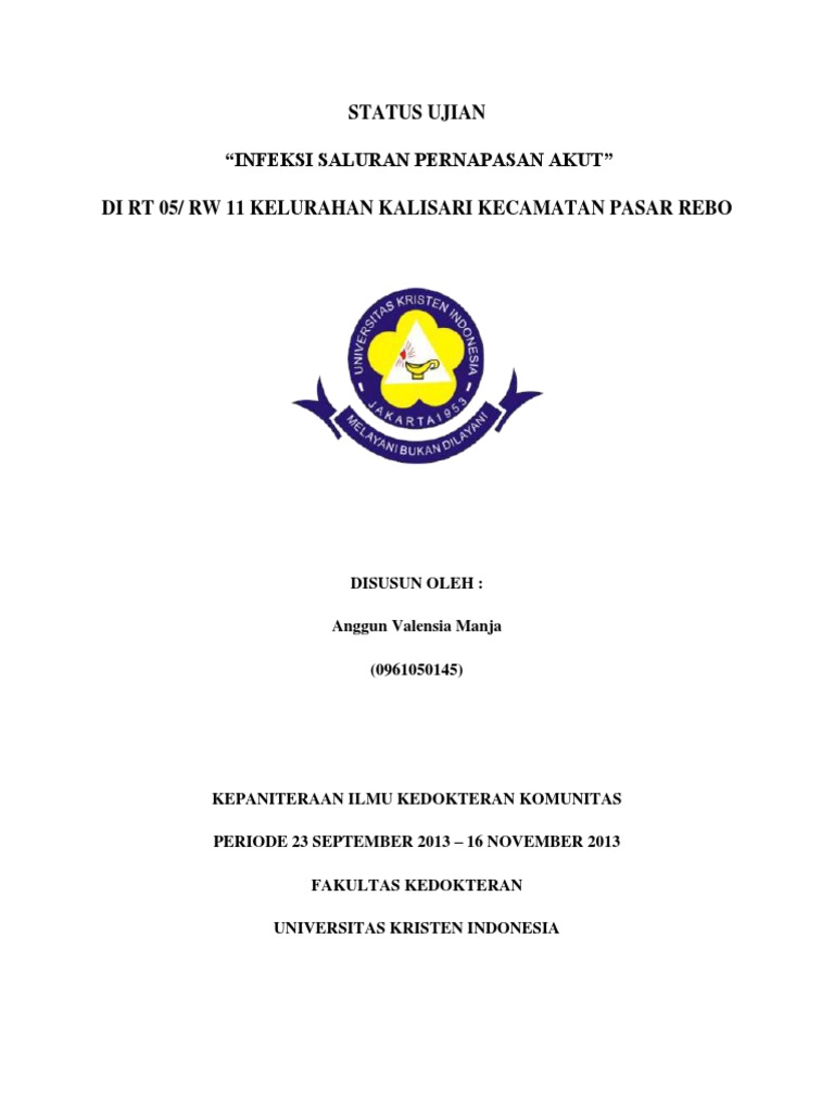 Cover Status Ujian  PDF